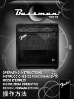 Fender Bassman-100 - Owners Manual